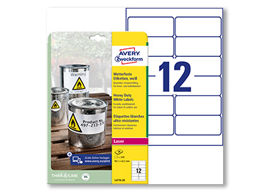 Avery Zweckform Folienetikett 99,1 x 42,3 mm (B x H) Avery Zweckform Folienetikett 99,1 x 42,3 mm (B x H)