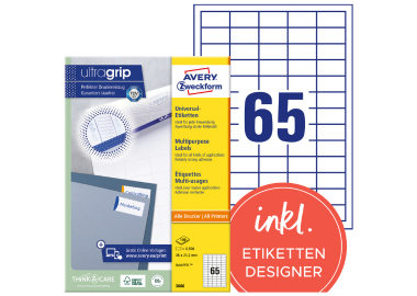 Avery Zweckform Universaletikett ultragrip 48,5 x 25,4 mm (B x H)