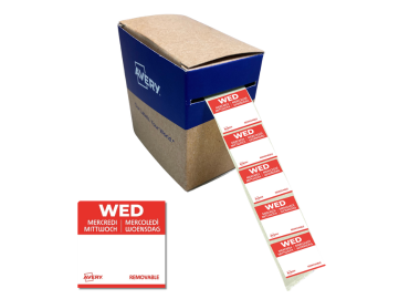 Avery Zweckform Küchenetikett 25 x 25 mm (B x H) Wednesday
